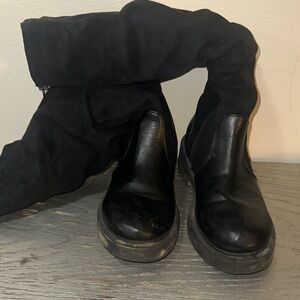 Black Knee-High Boots